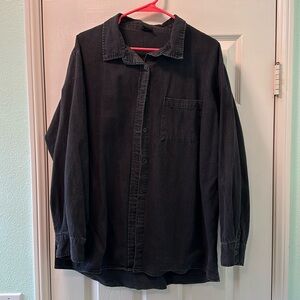 Cotton On, oversized black denim jacket
